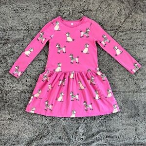 Tea Collection Girls Pink Poodle Dress | Size 10 | EUC 🩷🐩